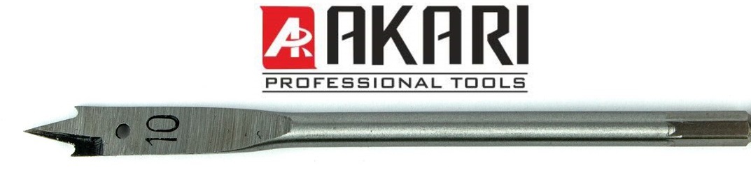 Akari 10mm  Flat Wood Bit 