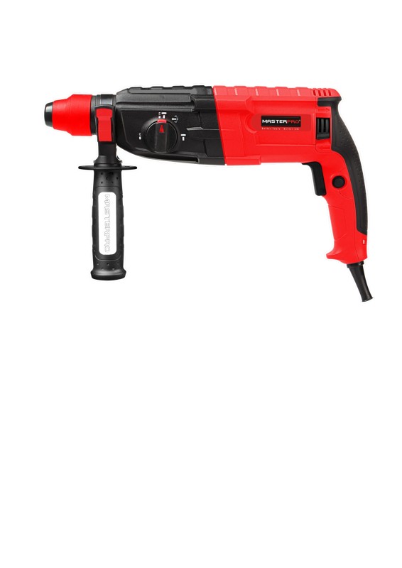 MasterPro 26mm Rotary Hammer 1600W with 3Pcs Drill Bit and 2Pcs Chisels FREE with Reverse Forward Option