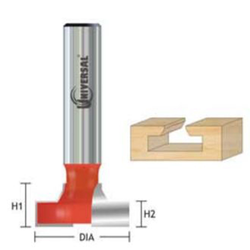 Universal T Slotting Router Bit