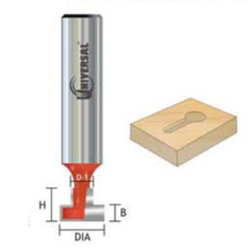 Universal Key Hole Router Bit