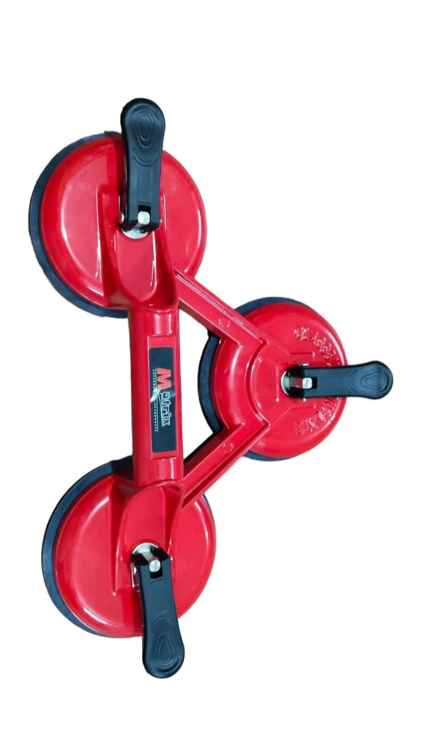 Matrix Glass Suction Lifter 3Cups Heavy Duty Iron Body with 1nos Extra Locking Lever   (Made in India)