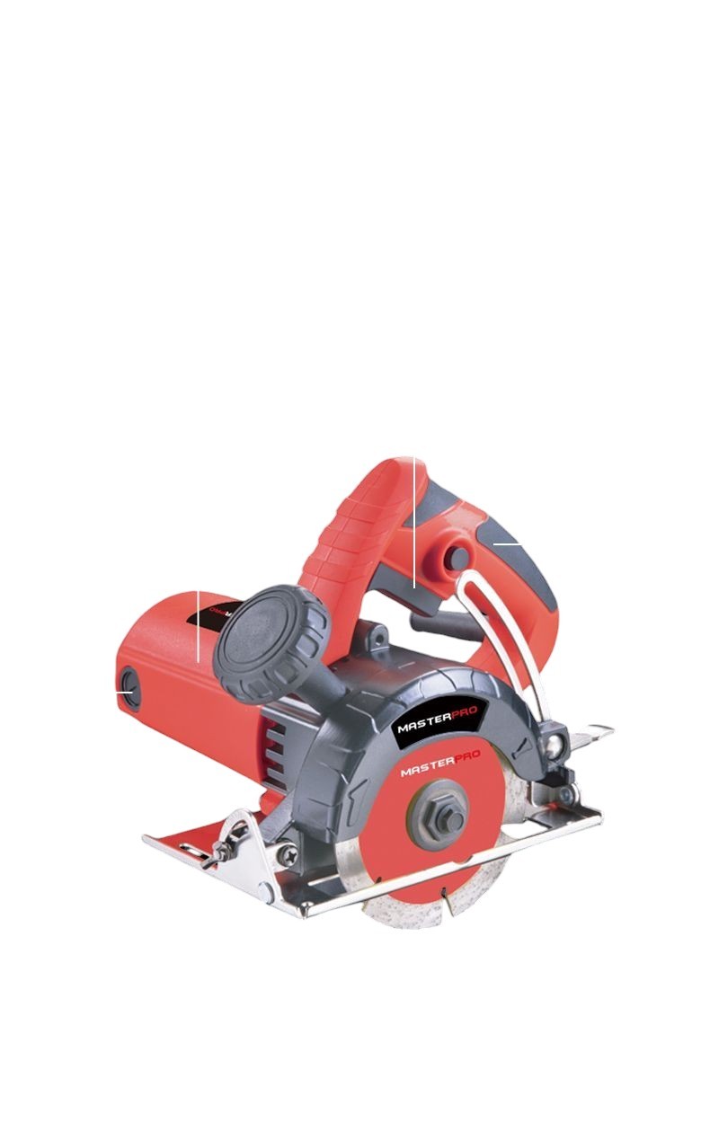 MasterPro 125mm Marble Cutter 1900W with Big & Tilting Base for Angle Cutting