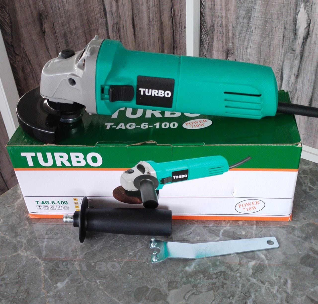 Turbo 100mm Angle Grinder 710W
