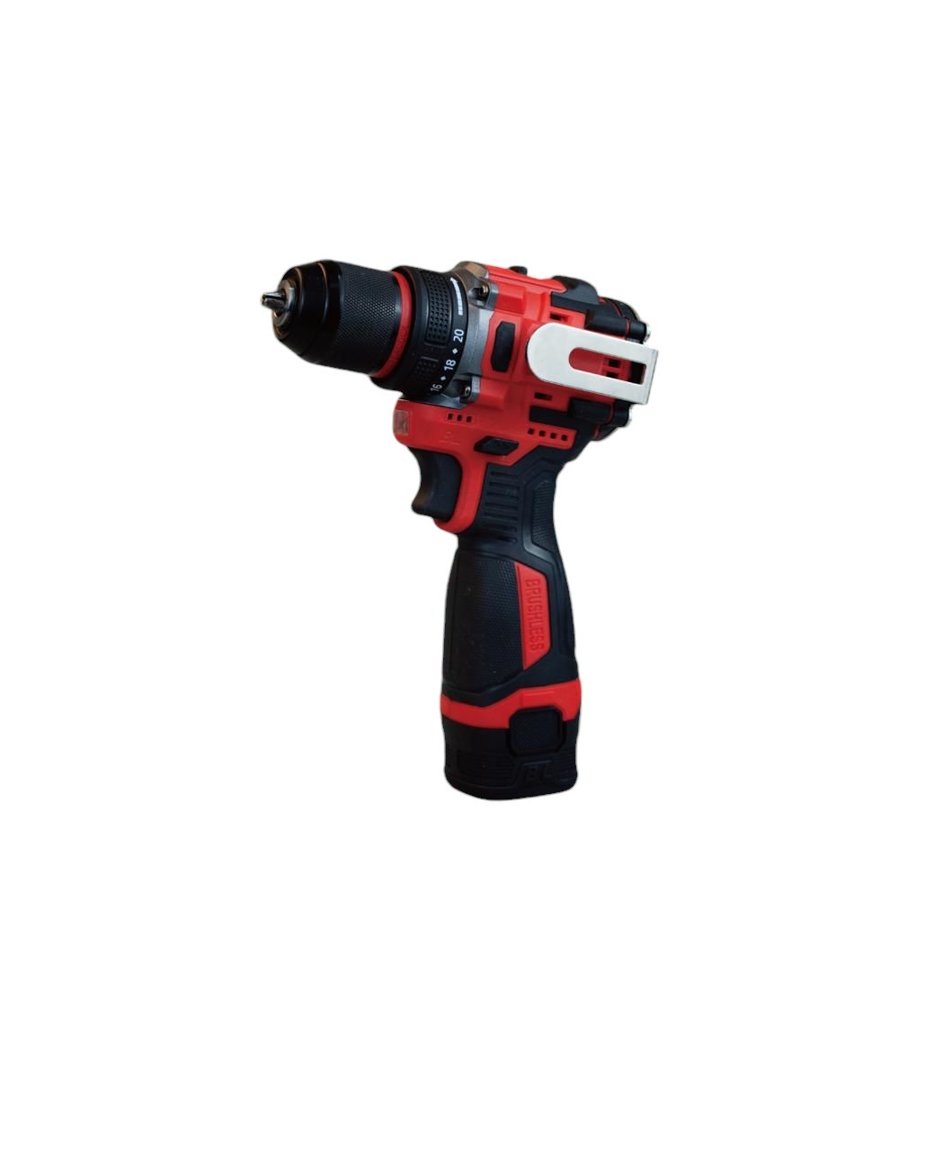 MasterPro 18V Cordless Brushless Multipurpose Impact Drill Machine with Accessories, Metal Chuck and Dual Speed 