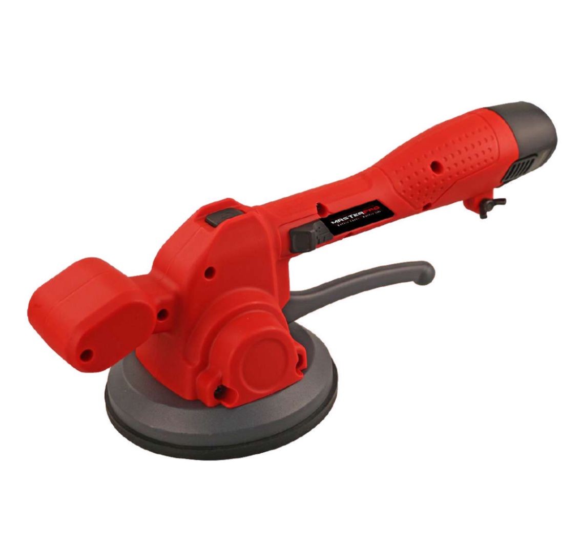 MasterPro 12V Cordless Tile Vibrator with 6 Speed Settings and Suction Cup